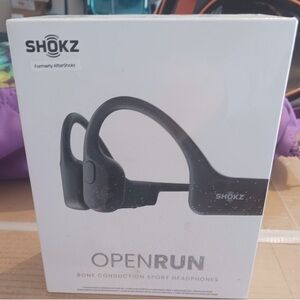 Shokz OpenRun Black Bone Conduction Sport Headphones